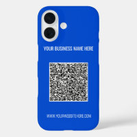 Aangepaste QR Code Tekst en Kleur iPhone Case Sjab