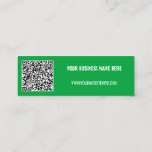 Aangepaste QR Code Tekst en Kleuren Uw Visitekaart Mini Visitekaartje (Achterkant)