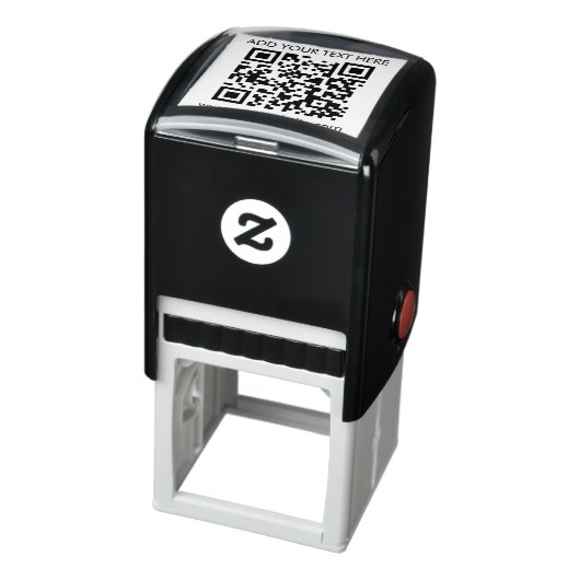 Aangepaste QR-code Tekst Modern bedrijf Zelfinktende Stempel (Product)