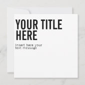 Aangepaste Qr-code tekst moderne vierkant-uitnodig (Achterkant)