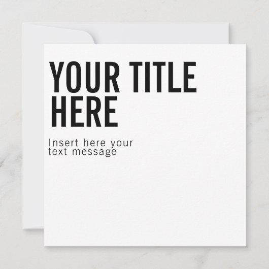 Aangepaste Qr-code tekst moderne vierkant-uitnodig (Achterkant)