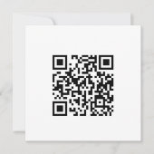 Aangepaste Qr-code tekst moderne vierkant-uitnodig (Voorkant)