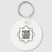 Aangepaste QR-code Tekst Moderne witte zakelijke S Sleutelhanger (Achterkant)