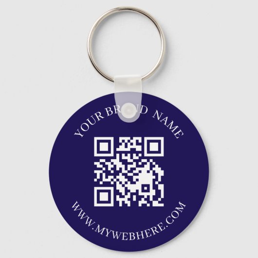 Aangepaste QR-code tekstkleur Promo-sleutelhangers Sleutelhanger (Voorkant)