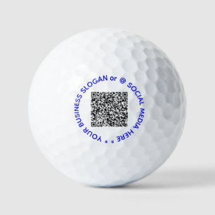 Aangepaste QR-code Tekststempels Golfballen Uw kle