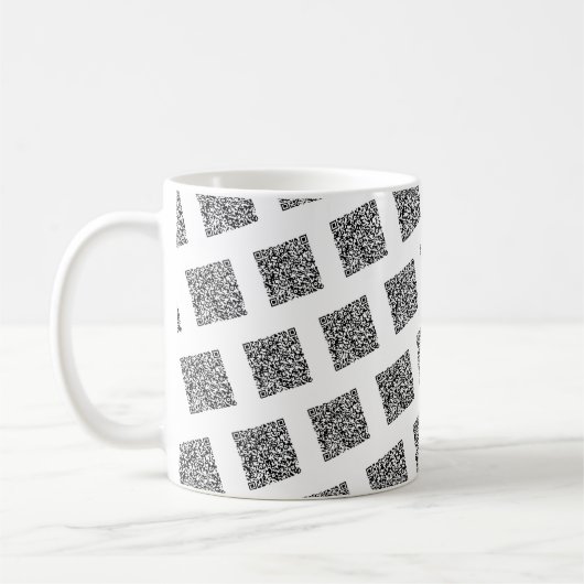 Aangepaste QR-code Uw grappige mok cadeau Kleuren  (Links)