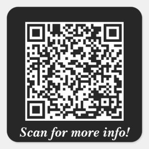 Aangepaste QR-code vierkante Stickers