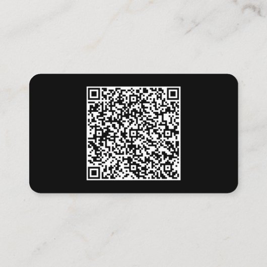 Aangepaste QR Code Visitekaartje Ontwerp uw eigen (Achterkant)