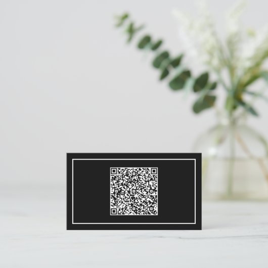 Aangepaste QR-code Visitekaartje uw eigen ontwerp (Staand voorkant)