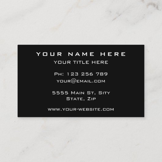 Aangepaste QR-code Visitekaartje uw eigen ontwerp (Achterkant)