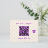 Aangepaste QR-code voor de verlanglijst van de lee Briefkaart (Staand voorkant)