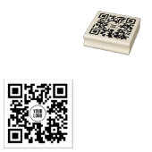 Aangepaste QR-code voor Logo Rubberstempel (Gestempeld)