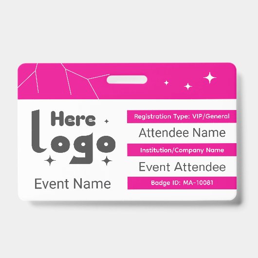 Aangepaste QR-code voor netwerkevenement Badge (Voorzijde)