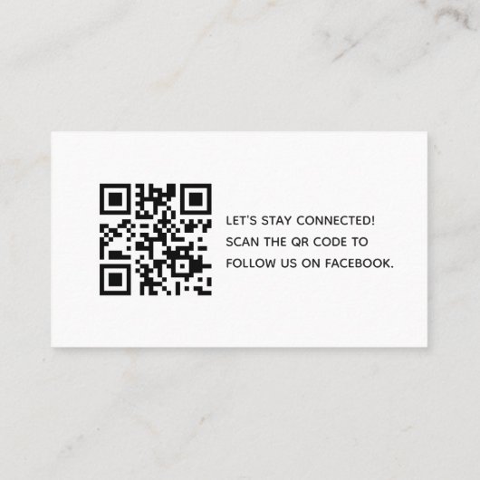 Aangepaste QR-code voor streepjesbadge Retro Barbe Visitekaartje (Achterkant)