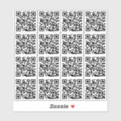 Aangepaste QR-code voor zakelijk aangepaste gesned Sticker (Vel)