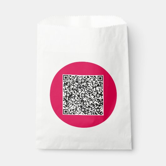 Aangepaste QR-code voorkeurstas Bedankzakje (Voorkant)