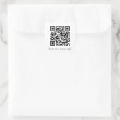 Aangepaste QR-code Website Generator Vierkante Sticker (Tas)