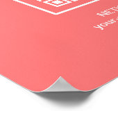 Aangepaste QR-code WIFI Wachtwoord Netwerk Interne Poster (Hoek)