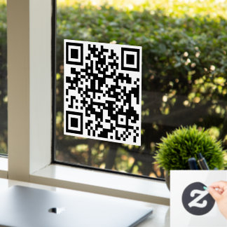 aangepaste QR-code winkel Verkoop handel elegant m Raamsticker