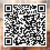 Aangepaste QR-code Winkelwinkel - Grafische rendie Raamsticker (Vel 2)