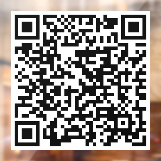 Aangepaste QR-code Winkelwinkel - Grafische rendie Raamsticker (Vel 2)