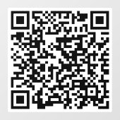 Aangepaste QR-code Winkelwinkel - Grafische rendie Raamsticker (Vel)