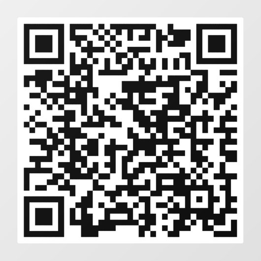 Aangepaste QR-code Winkelwinkel - Grafische rendie Raamsticker (Vel)
