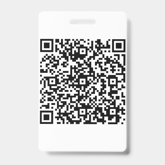 Aangepaste QR-code zakelijk Badge (Voorzijde)