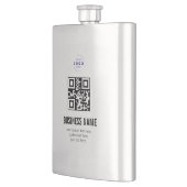 Aangepaste QR-code Zakelijk Logo Naam Sjabloon Flacon (Links)