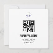 Aangepaste QR-code Zakelijk Logo Naam Sjabloon Kaart (Voorkant)