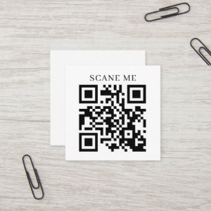 Aangepaste QR-code Zakelijk Tekst of sociale med Vierkante Visitekaartje