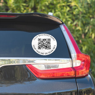Aangepaste QR-code Zakelijke Auto Vinyl Decal Sticker