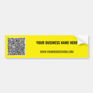 Aangepaste QR-code Zakelijke bumpersticker sjabloo