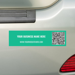Aangepaste QR-code Zakelijke bumperstickers Voorbe