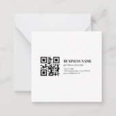 Aangepaste QR-code zakelijke naam sjabloon (Voorkant)