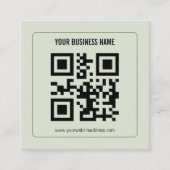 Aangepaste QR-code zakelijke naam sjabloon (Voorkant)