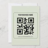 Aangepaste QR-code zakelijke naam sjabloon (Voorkant)