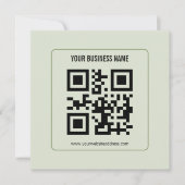 Aangepaste QR-code zakelijke naam sjabloon (Voorkant)