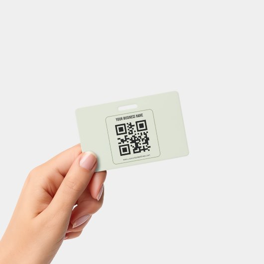 Aangepaste QR-code zakelijke naam sjabloon Badge (Handheld)