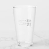 Aangepaste QR-code zakelijke naam sjabloon Glas (Achterkant)