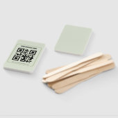 Aangepaste QR-code zakelijke naam sjabloon Handwaaier (Niet-gemonteerd)