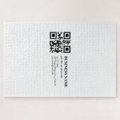 Aangepaste QR-code zakelijke naam sjabloon Legpuzzel (Horizontaal)