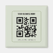 Aangepaste QR-code zakelijke naam sjabloon Magneet (Voorkant)