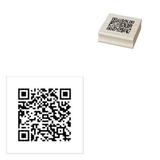 Aangepaste QR-Code zakelijke rubberstempel Rubberstempel (Gestempeld)