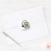 Aangepaste QR-code zakelijke stickers (Envelop)