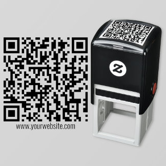 Aangepaste QR-code Zelfinktende Stempel