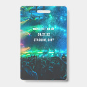 Aangepaste QR-codefoto witte VIP All Access Badge (Achterkant)