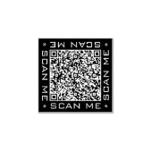 Aangepaste QR-codekleur rubberen stempel voorbeeld (Afrduk)