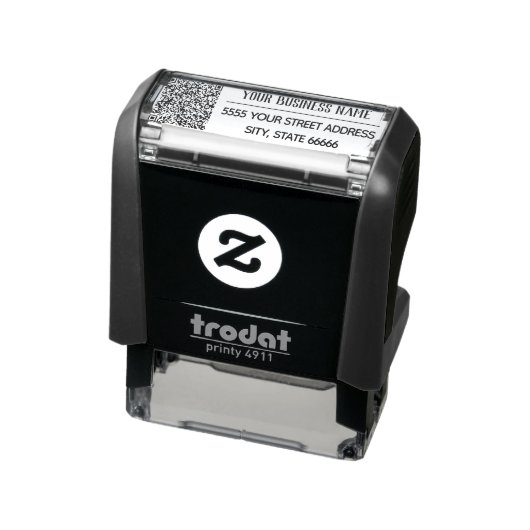 Aangepaste QR-codenaam Aangepaste tekst Adresstemp Zelfinktende Stempel (Product)
