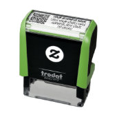 Aangepaste QR-codenaam Retouradres Stempel Sjabloo (Product)